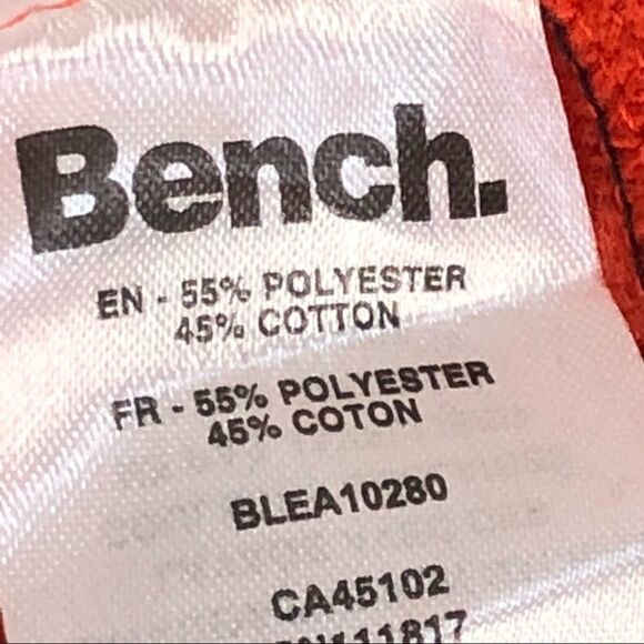 Bench Colourblock Navy Blue & Orange Hooded Sweater Size XL NWT Brand New - Picture 5 of 7